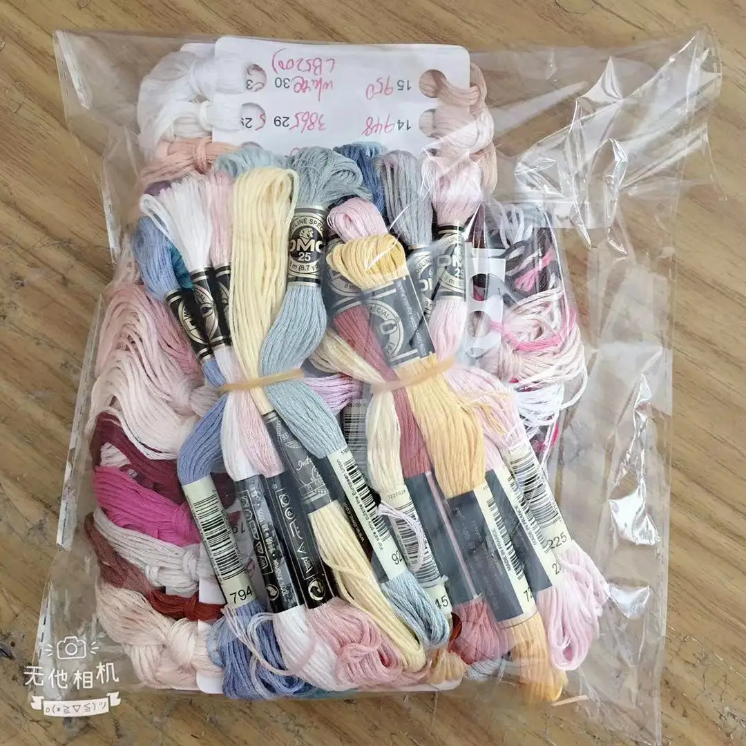 

Top Stock dmc meters selling mix Colors Cross Stitch Cotton Embroidery Thread high quality same as photoes stock seling