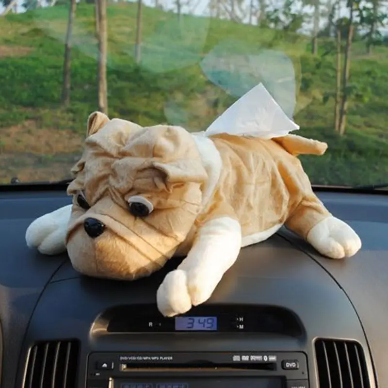 

Cute Cartoon Sanddog Tissue Box Home Decor Room Car Accessory Deocr Tissue Cover