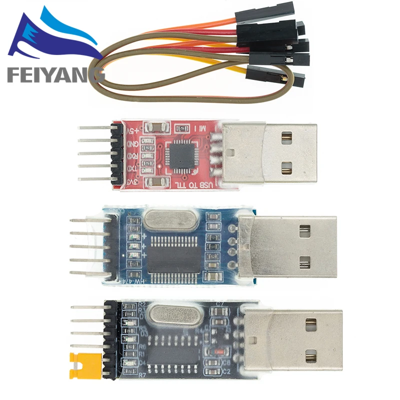 3 шт./лот = 1 шт. PL2303HX + CP2102 CH340G USB для TTL arduino PL2303 5PIN модуля UART | Электронные компоненты