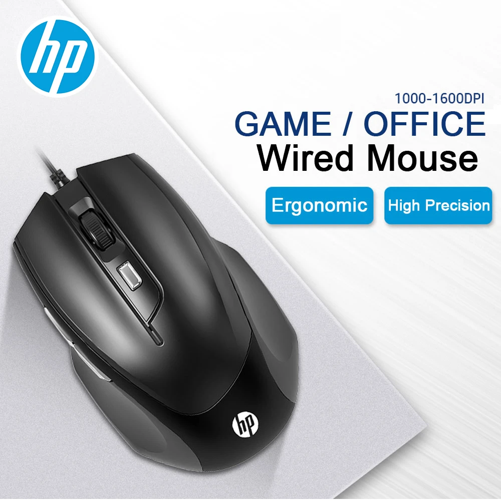 Hp M150 Ergonomic Game Mouse Adjustable 1600dpi Silent Wired Computer Gaming Mouse Pro Gamer For Pc Computer Laptop Mice Mice Aliexpress