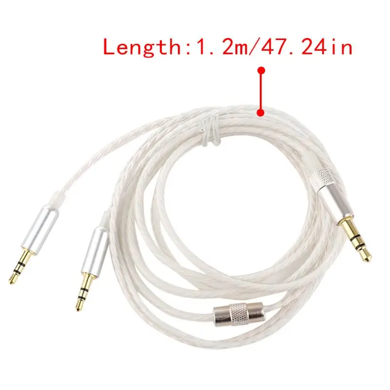 Premium Flexural Replacement 1.2m Audio Cable with Mic