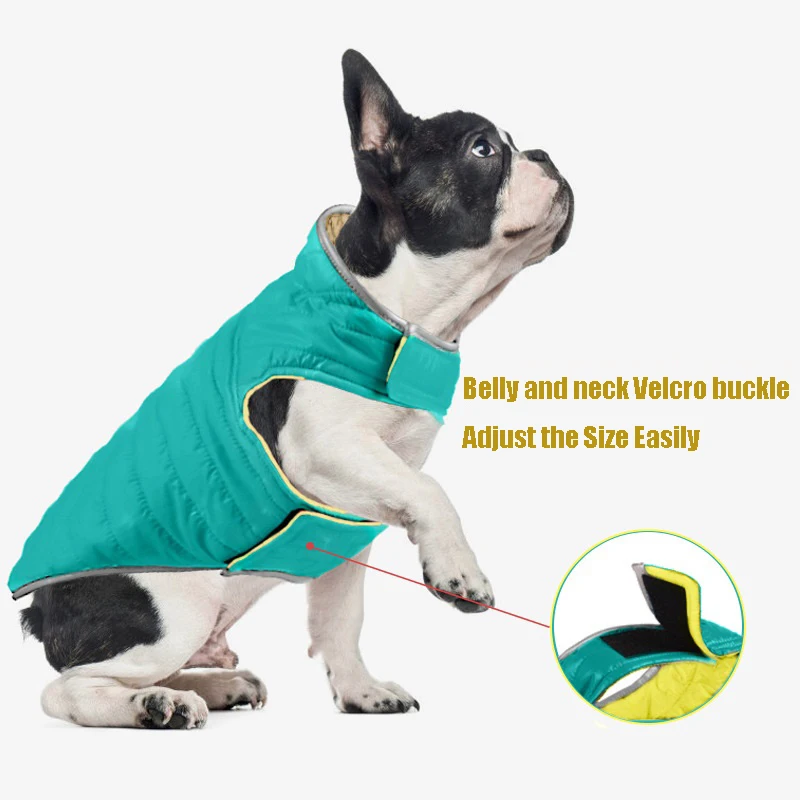 Double-Sided Waterproof Puppy Jacket Winter Pet Dog Warm Clothes Vest Coat For Medium Dogs Reflective Clothing Pet Outfit XS-XXL Double-Sided Waterproof Puppy Jacket Winter Pet Dog Warm Clothes Vest Coat For Medium Dogs Reflective Clothing Pet Outfit XS-XXL