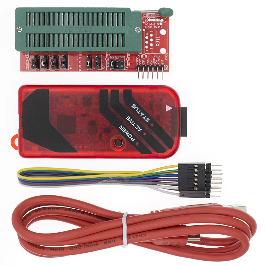 

PICKIT3 PIC KIT3 PICKIT 3 Programmer Offline Programming PIC Microcontroller Chip Monopoly+PIC Programmer adapter seat