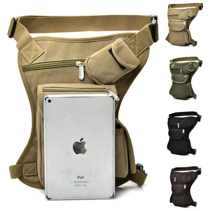 

Outdoor Unisex Tactical Drop Leg Bag Thigh Pouch Waist Belt Military Bag New