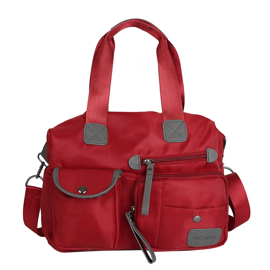 

Large Capacity Woman Multi-pockets Shoulder Bag Outdoor Handbags Casual Tote Strap Messenger Bag Sports Travel Beach Bags