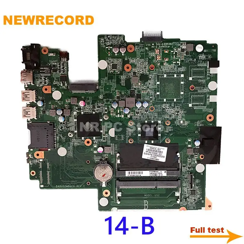 NEWRECORD DA0U52MB6E0 703855-501 701390-501 для HP Pavilion Sleekbook 14 14-B 14-b065br Материнская плата ноутбука E1-1500