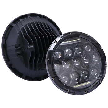 

2pcs 7Inch LED Headlamps with Halo Ring Amber Turn Signal For lada niva 4x4 suzuki samurai 7" DRL Halo Headlights For VAZ 2101