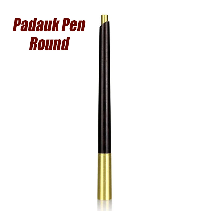 Padauk Pen Round Новая Винтажная антикварная ручка для нанеения татуировки бисер переплетение Длинный кисточкой Китайский стильный металлический традиционная книга марка школьные офисные принадлежности - Цвет: Padauk Pen Round