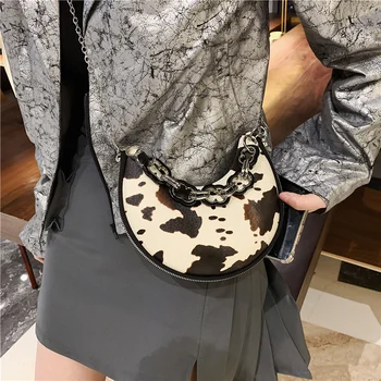 

Mini Chain PU Leather Crossbody Bags for Women 2020 Simple Shoulder Handbags Women's Branded Fashion Trend Armpit Bag