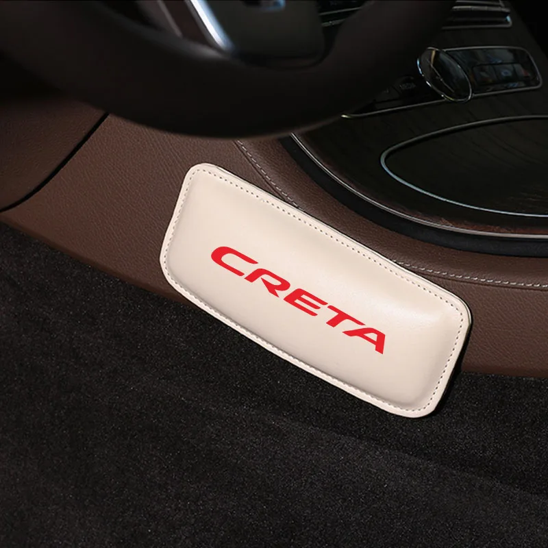 Кожаный Автомобильный наколенник для hyundai Creta, подушка для салона автомобиля, эластичная Подушка с эффектом памяти, поддерживающая бедра, аксессуары