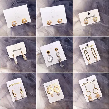 

925 Sterling Silver Needles Drop Earrings For Women Natural Freshwater Pearls Simple Fine Jewelry Forest Style Dangle Eardrop