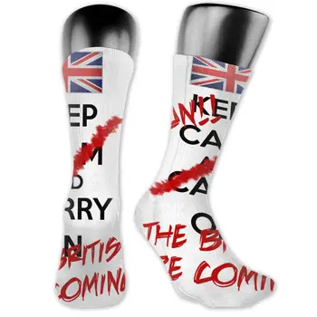 

The British Are Coming! (black Text) Classic socks