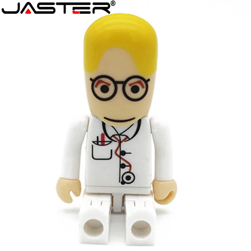 JASTER Новое поступление мультфильм робот медицинская ручка-накопитель в виде доктора usb флэш-накопитель 4 ГБ 8 ГБ 16 ГБ 32 ГБ 64 ГБ usb карта памяти медсестры флешка