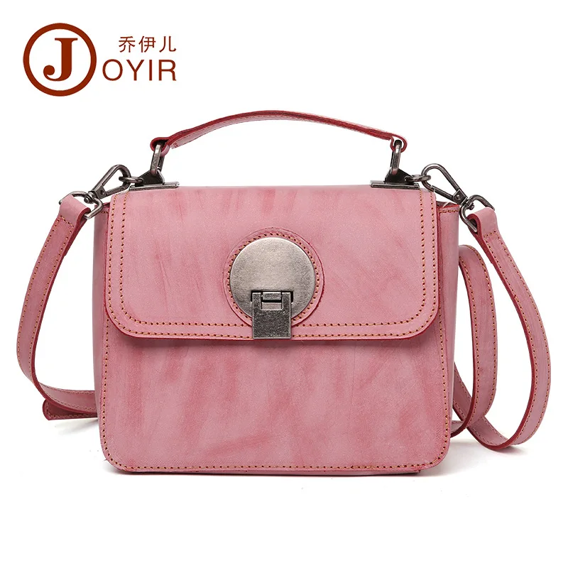

WOMEN'S Leather Bags Korean-style Fashion Fog Wax WOMEN'S Shoulder Bag Multi-functional Shoulder Handbag Cowhide Square Sling Ba