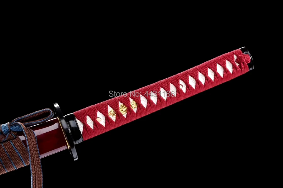 Nice Steel Hand-Guard Japanese Samurai Sword Katana Full Tang Spring Steel Sharp Home Decoration Collection Real Knife Swords