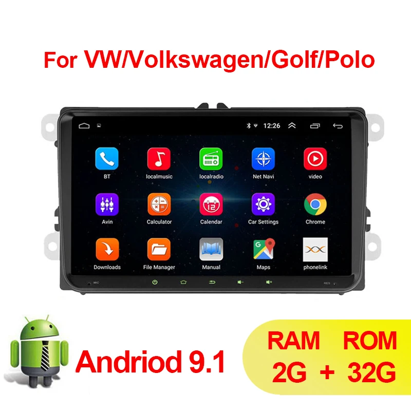 2 Din Автомобильный мультимедийный плеер навигация Gps для VW