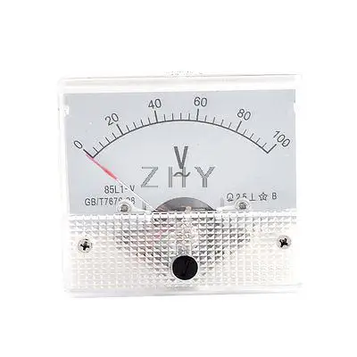 

Screw Mounting Class 2.5 Accuracy AC 0-100V Analog Voltage Panel Meter