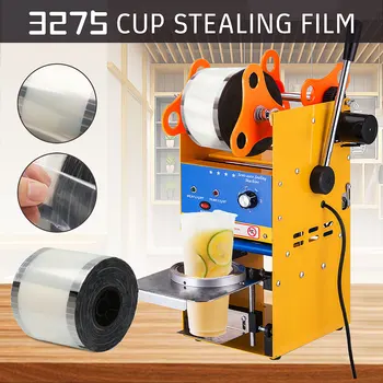 

90-105mm dia Clear Cup Sealer bubble tea juice drink film cover sealing film for cup sealer sealing machine cover 3725 cups