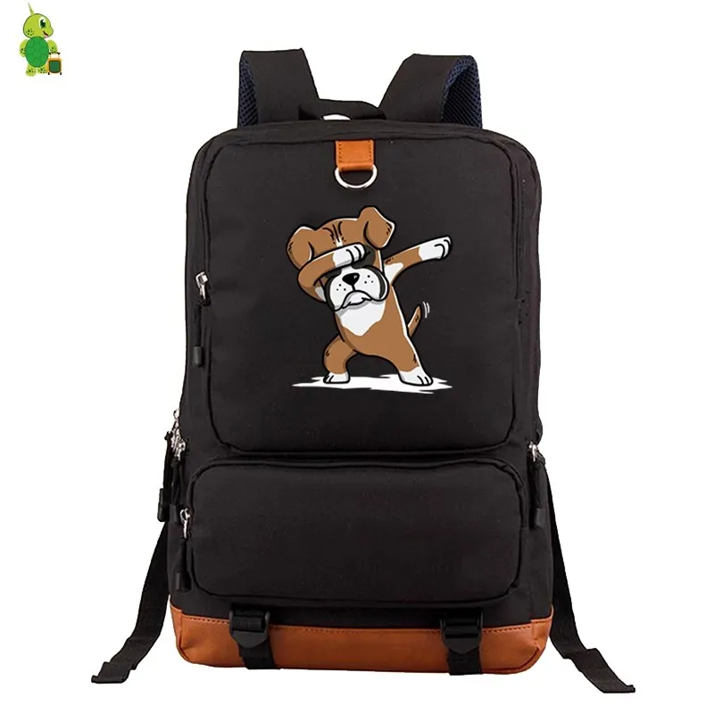 Школьный рюкзак Забавный Beagle Boston собака корги сумки для подростков женщин и мужчин ноутбук удобный рюкзак для путешествий Сумки Большой рюкзак - Color: 3