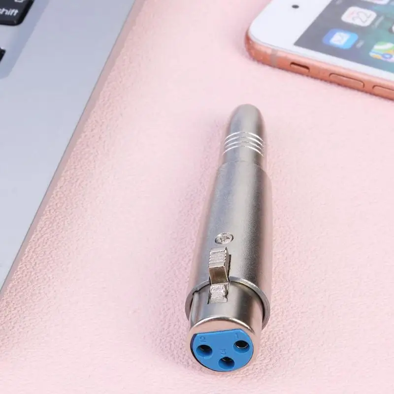 XLR 3pin мама до 6,35 мм стерео Женский аудио адаптер разъем наконечник