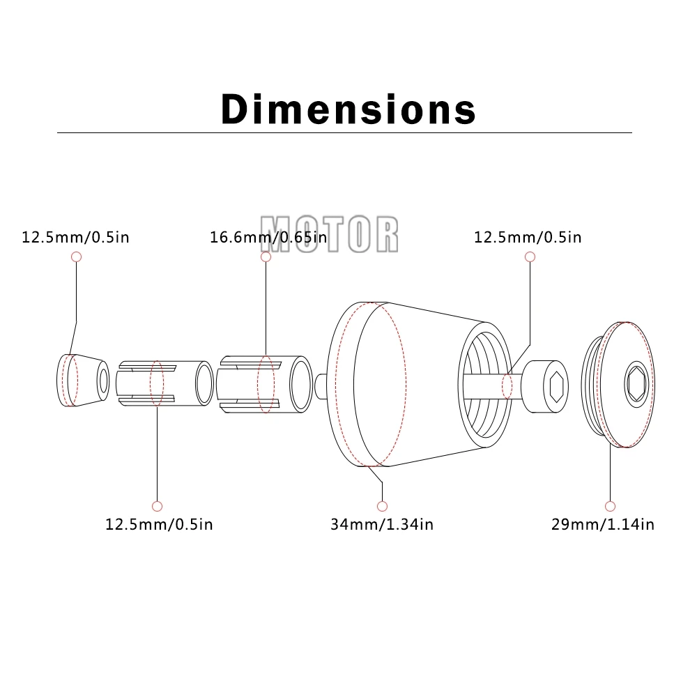 Алюминиевые ручки для мотоцикла Honda VT250 MC20 SPADA 1/4 &quot22 мм крышка руля наконечники