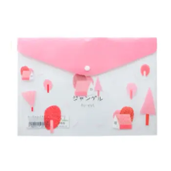 

Cute cartoon A4 Document Bag Paper File Folder Stationery School Office Case 4 colors Available