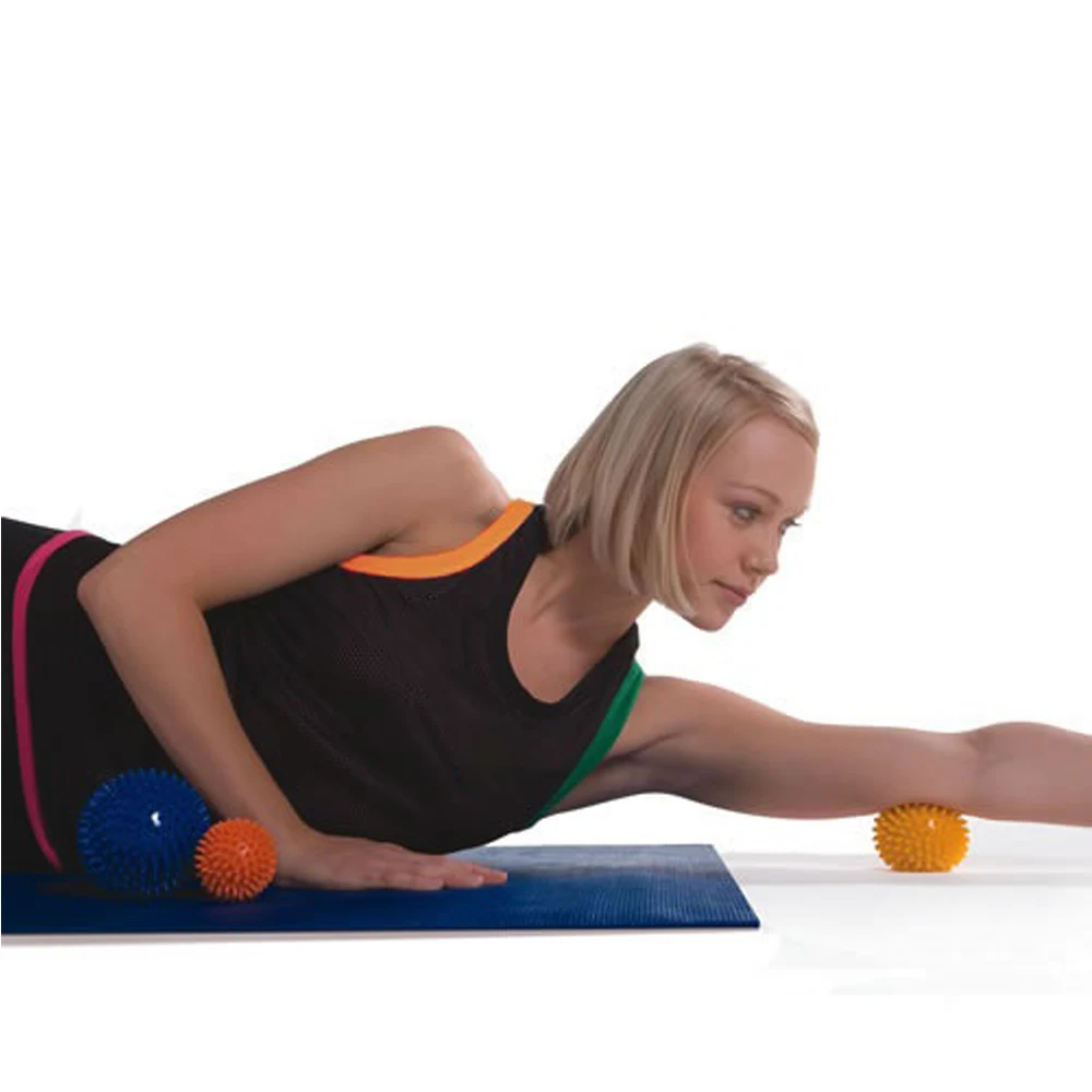 FDBRO 7 см ПВХ подошвы Ежик сенсорный хват тренировочный мяч портативный шар для физиотерапии ПВХ коврик для фитнеса шарики для массажа рук