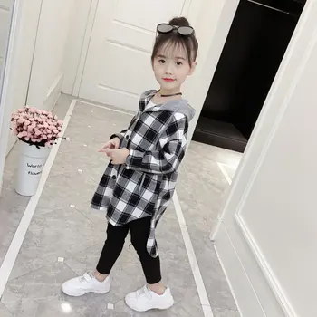 

Kids Outerwear Girls New Spring For Warm Baby Hooded Coat Clothing Height For 110-160cm Shool Baby Girls Tops Coat Fashion 2020