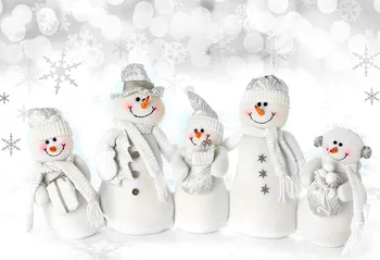 

Snowman family photo backgrounds vinyl fotografia Kids Christmas photography backdrop for photo studio video accessories lv-1140