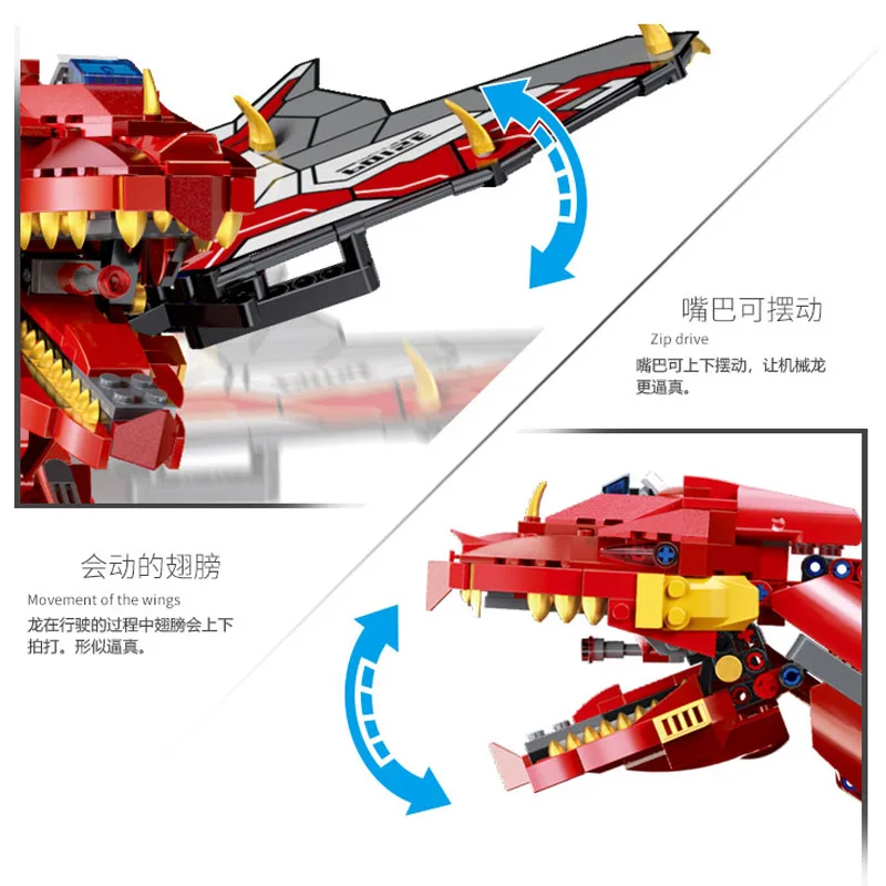 Форма King 13031 Eva RC автомобиль MOC Ninjagoes Динозавр Дракон рыцарь родстер мощность дистанционное управление Робот строительные блоки кирпичи игрушки