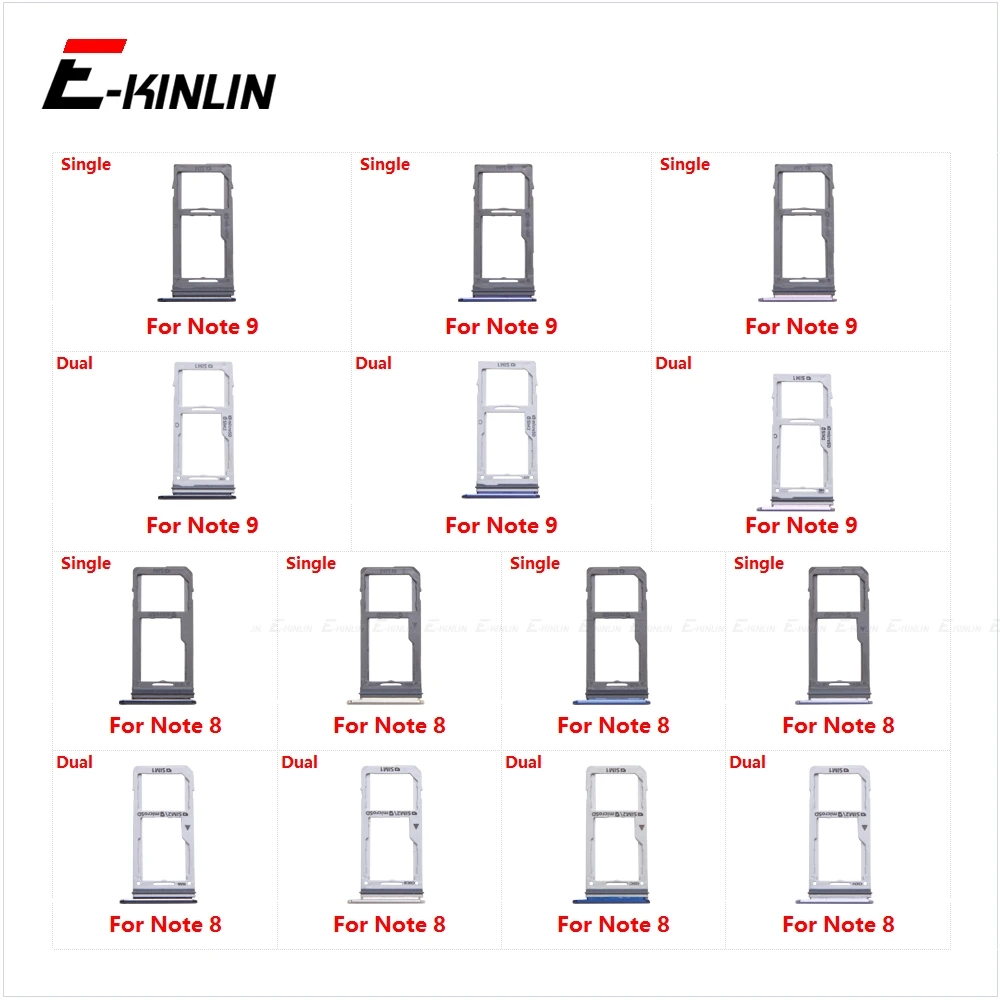 

Micro SD Sim Card Tray Socket Slot Adapter Connector Reader For Samsung Galaxy Note 9 8 N960 N950 Container Holder Parts