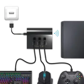 

Keyboard Mouse Gamepad Adapter 4USB Independent Switch Converter for FPS PS4 P1 Pro XBOX AoV Mobile Legend RoS Cutter