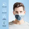 300/200/150/100/50Pcs POWECOM Disposable Face Mask 4-Layer Nonwoven Activated Carbon Mask Protective Dustproof Respirator Masks 2