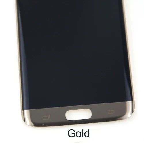 Супер AMOLED lcd s Замена для samsung Galaxy S7 edge G935 G935F lcd без рамки ЖК-дисплей экран дигитайзер сборка - Цвет: Gold