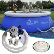 Swimming Pool Electric Filter Pump Large Pool Filter Household Pool Cleaner Removable Filter Core Circulation Pump 300 Gallons