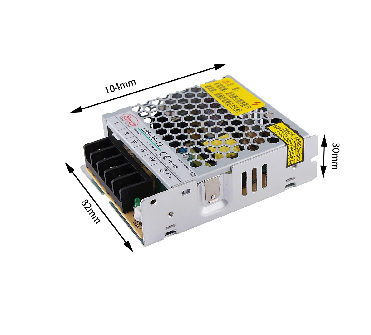 LRS-35 12V 24V 35W одиночный выход импульсный источник питания