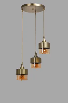 

FIELD 3 PCS TEPSİLİ SARKIT TUMBLED AVİZE LIGHTING FIXTURE LIGHT BRIGHT DECOR ORNAMENT CEILING LAMP INDOOR THE lighting