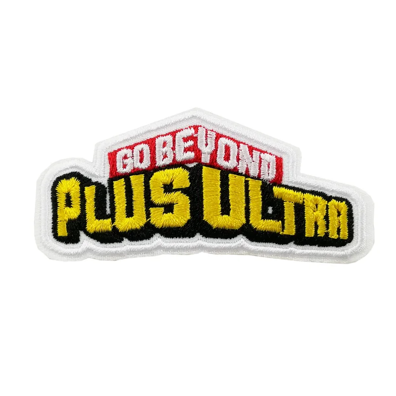 

3'' My Hero Academia Go Beyond Plus Ultra Embroidered Iron on Sew on Patch Japan anime stickers
