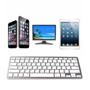 

Muti-Language Wireless Bluetooth Keyboard Mini Thin Laptop Tablet Keyboards For Russian German Korea French Persian Spanish