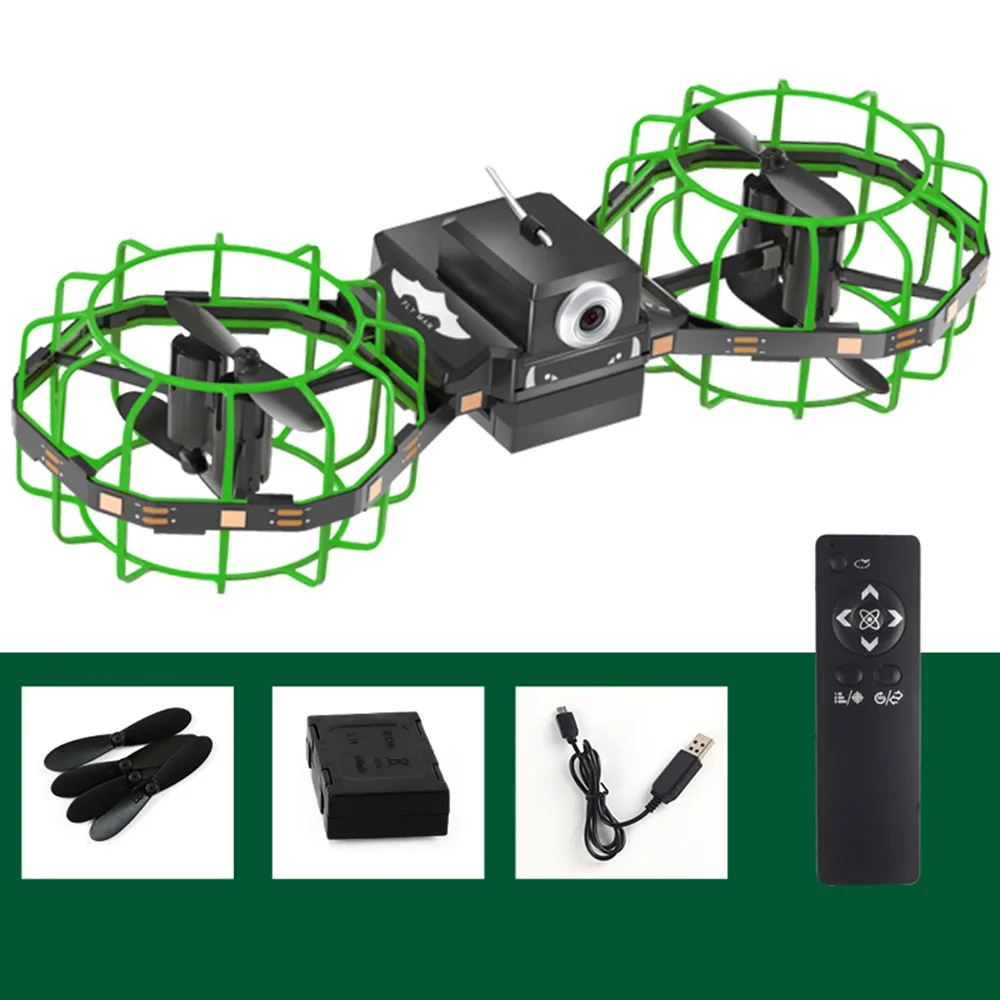 M3 2,4G WiFi FPV 5MP 720P камера складной с постоянным воздушным давлением RC Квадрокоптер - Цвет: Зеленый