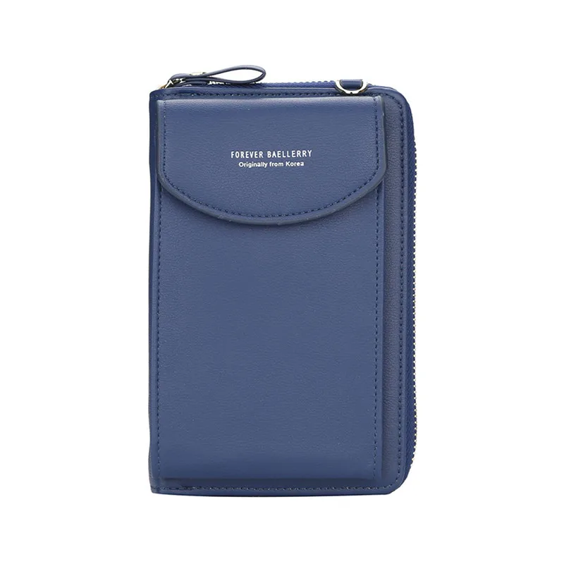 Type A-Dark Blue Baellerry, высокое качество, Женский вертикальный кошелек из искусственной кожи, многофункциональный Стандартный клатч, сумка-мессенджер, Повседневная модная сумка - Цвет: Type A-Dark Blue
