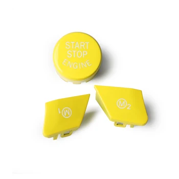 

Cover Switch Button Cover Yellow W/ Tools Replacement Set Car Steering