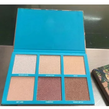 

IN STOCK!!makeup Face Highlighter 6 colors Palette Babe IN Paradise Bronzers & Highlighters High quality cosmetic