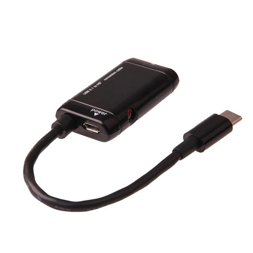 USB C к HD адаптер 4K 1080P Тип C 3,1 Мужской к HD женский кабель адаптер конвертер телефон ПК планшет