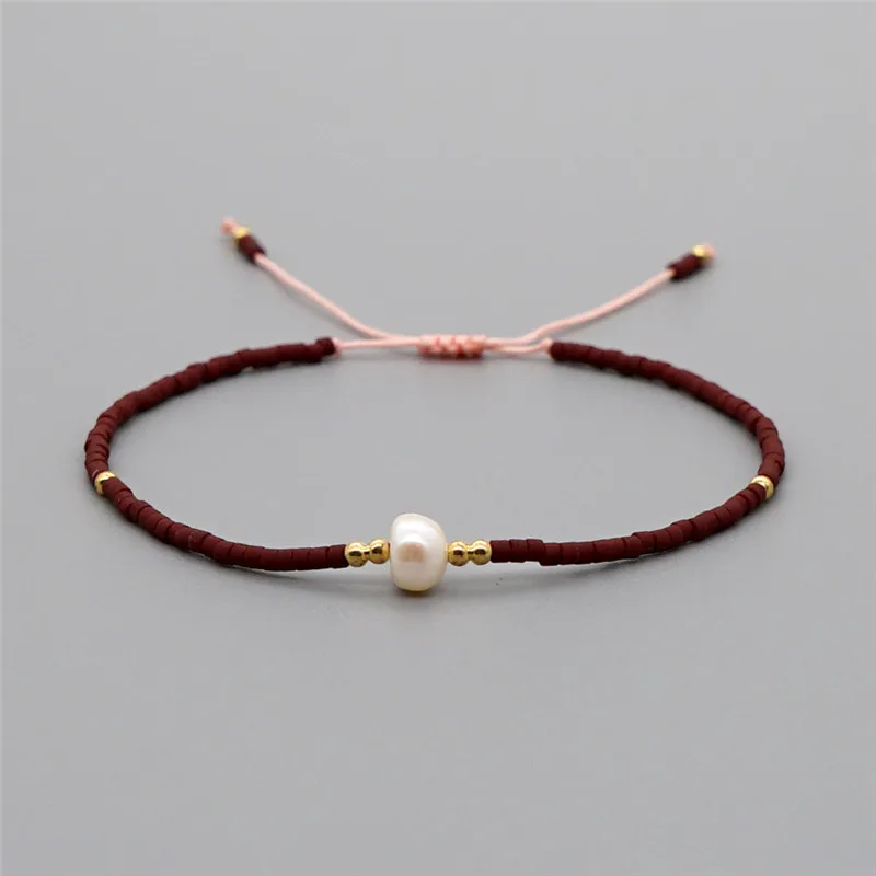 KELITCH Braccialetto Perline Semi Braccialetti Amicizia Intrecciati Braccialetti Corda Regolabili Fatti A Mano Bracciale Avvolgente Fascino Gioielli Spiaggia Regali Per Le Donne Ragazze : KELITCH