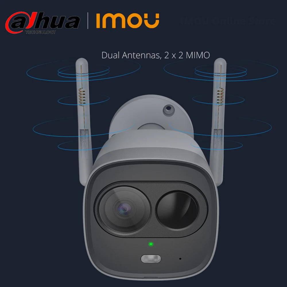 Dahua Bullet наружная WiFi ip камера с двойной антенной IP67 водонепроницаемый Встроенный