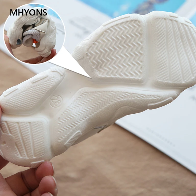 MHYONS/Обувь для детей лето-осень дышащая сетчатая обувь для девочек модные сандалии спортивная беговая Обувь для мальчиков, Сникеры