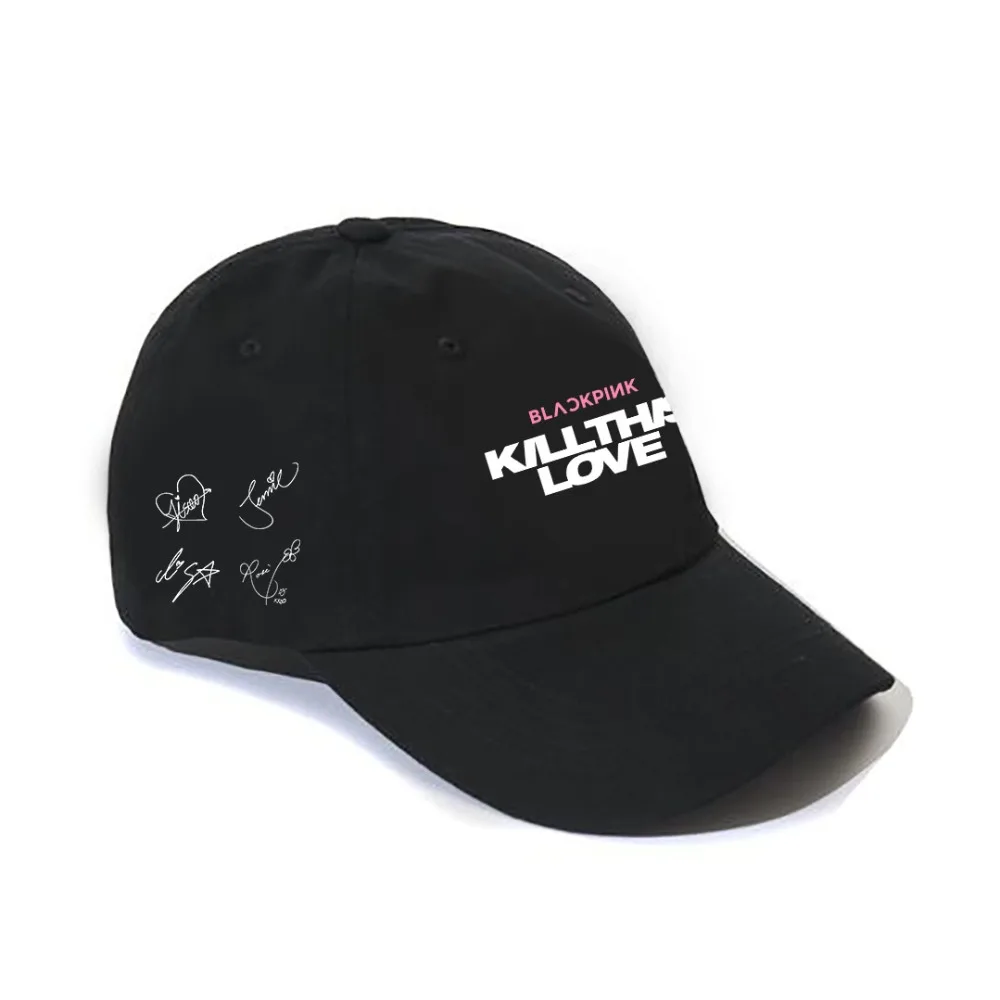 Новая Кепка для любителей бейсбола в Корейском стиле BLACKPINK KILL THIS LOVE Album надпись папа шляпа мужская и женская мода хип-хоп кепка шапки