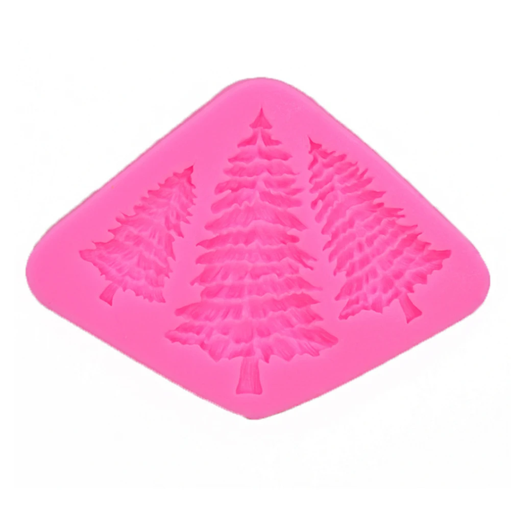 DIY Decoration Fondant Accessories Pastry Baking Tool Party Dessert Christmas Tree Silicone Home Cake Mould Kitchen Clay