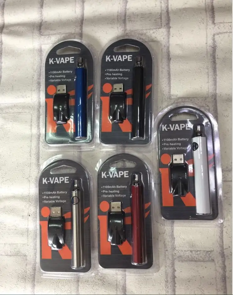 Аккумулятор kvape 510 с кнопкой регулировки напряжения картридж CBD емкостью 1100 мАч